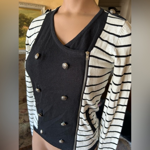 Y2K Forever 21 Nautical Military Inspired Cardigan - Picture 2 of 7